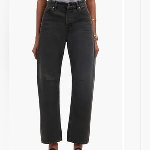 Madewell Darted Barrel Leg Jeans Olenda Wash Petite 24P | High Rise Black Denim